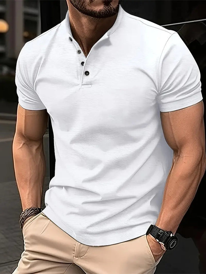 Herren Polohemd mit Knopfleiste und Kurzarm Drune