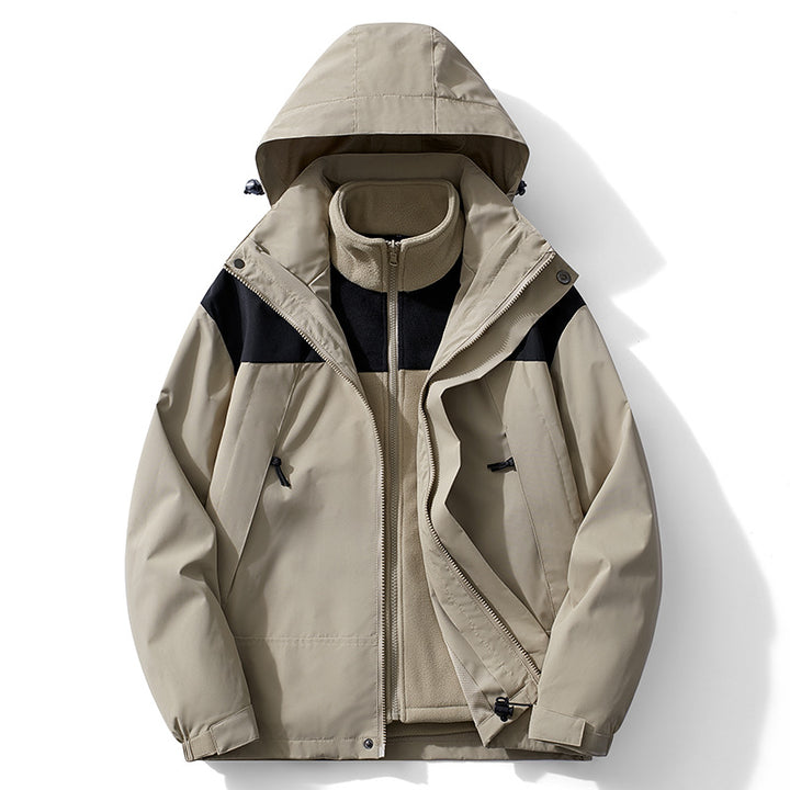 Herren Technische Windjacke mit abnehmbarer Kapuze Drune