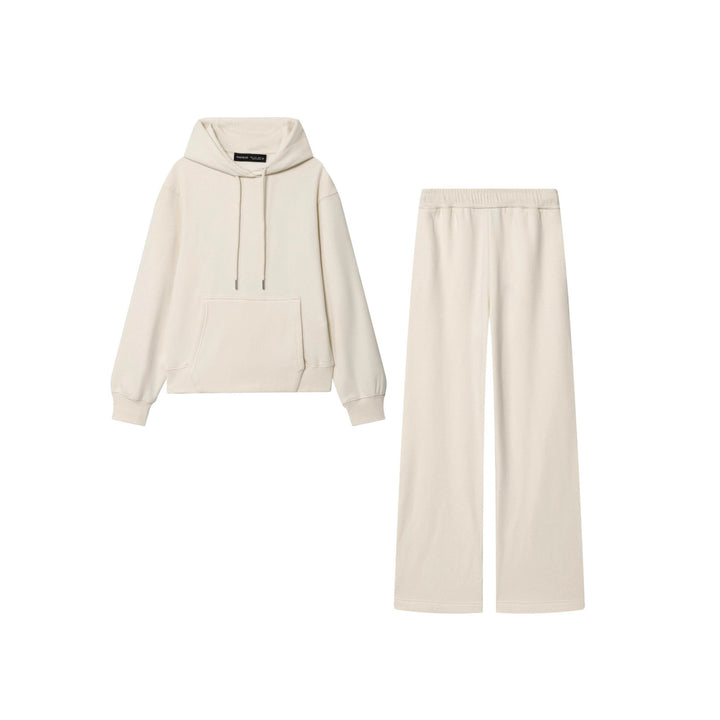 Damen nan Lounge‑Set mit Oversize Hoodie und weitem Sweatpant‑Hose Drune