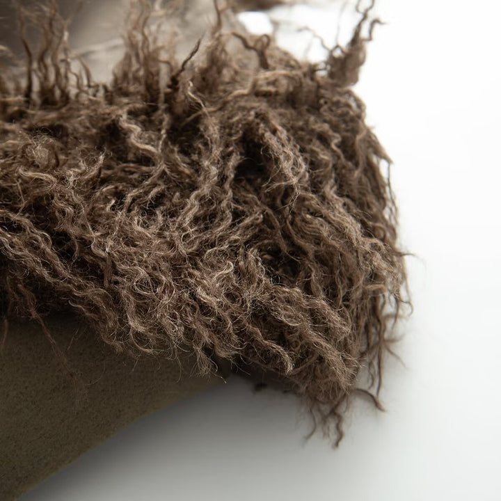 Damen Mantel mit Kunstfell-Schalkragen und Taillengürtel Drune