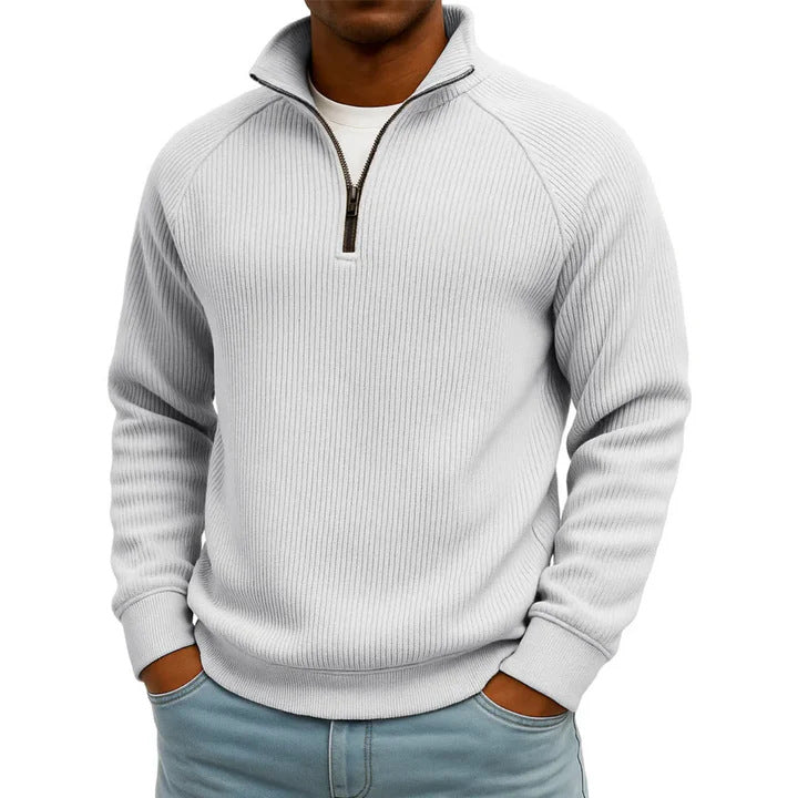 Herren Komfortabler Pullover mit Stehkragen Drune