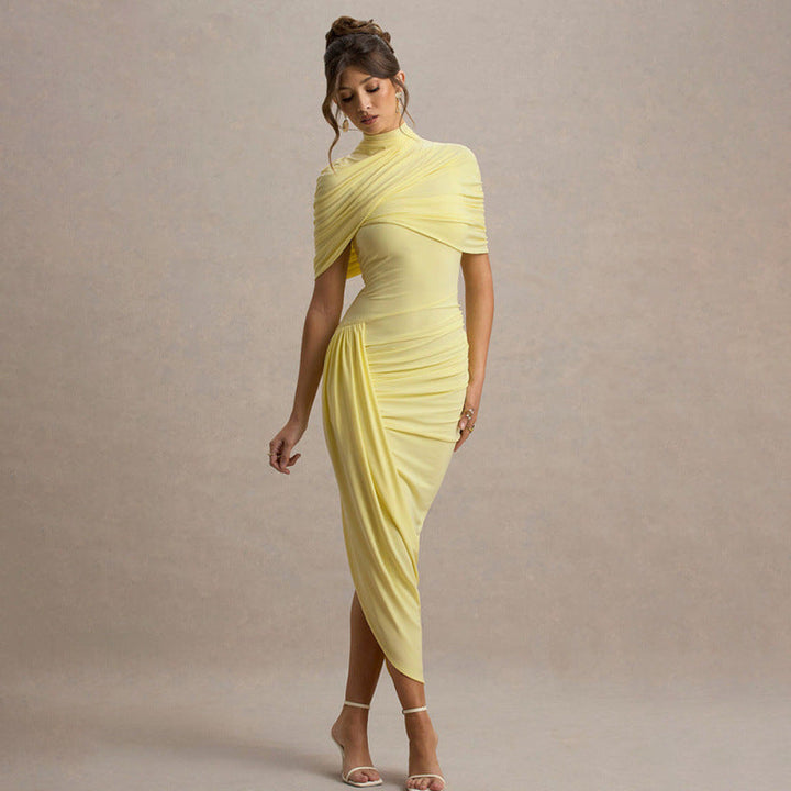 Damen Drapiertes Abendkleid Drune