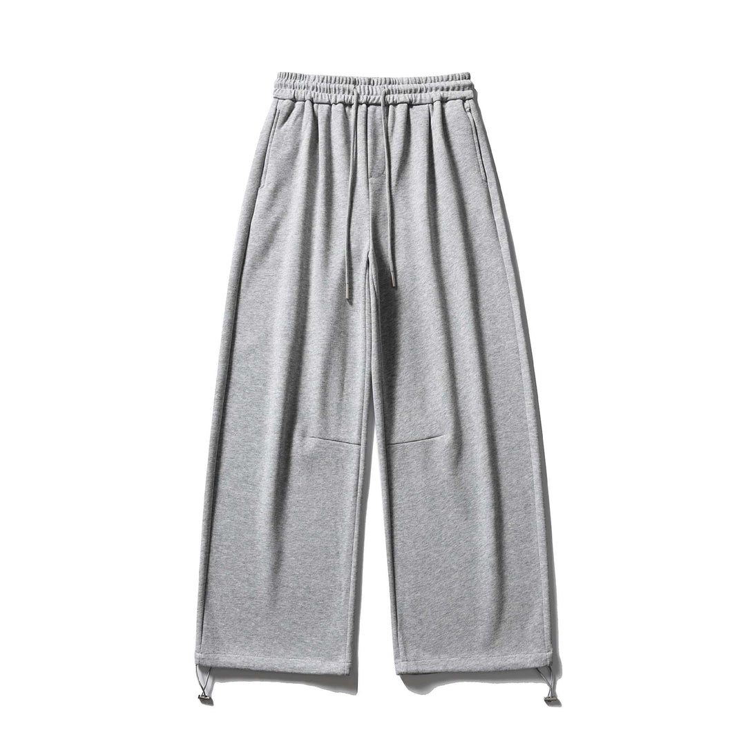 Unisex Weite Sweatpant mit Kordelzug, Kniepatch und verstellbarem Saum Drune