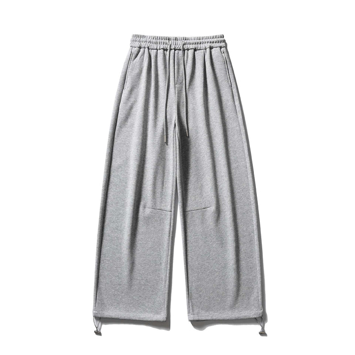 Unisex Weite Sweatpant mit Kordelzug, Kniepatch und verstellbarem Saum Drune