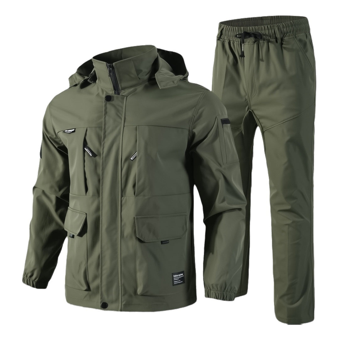 Herren Multifunktionale Outdoor-Jacke mit integrierter Funktionshose Drune