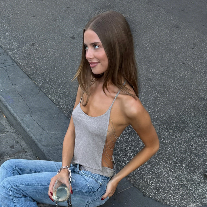 Damen Sportliches Tanktop mit innovativem Rückendesign Drune