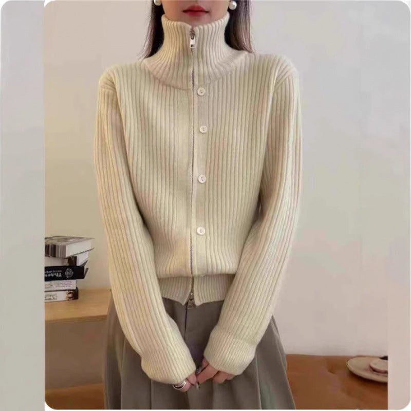 Damen Hochwertiger Rippstrickpullover mit elegantem Design Drune