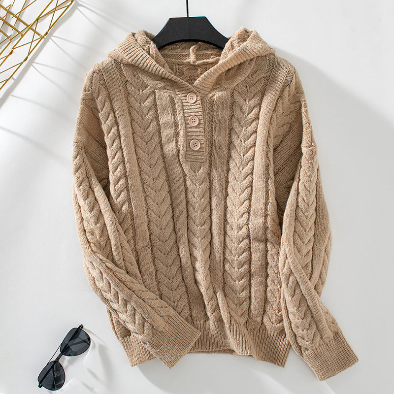 Drune | Klassischer Pullover Mit Zopfmuster Design