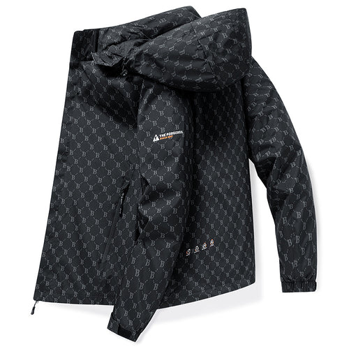 Damen Modische Wasserdichte Funktionsjacke mit Kapuze Drune