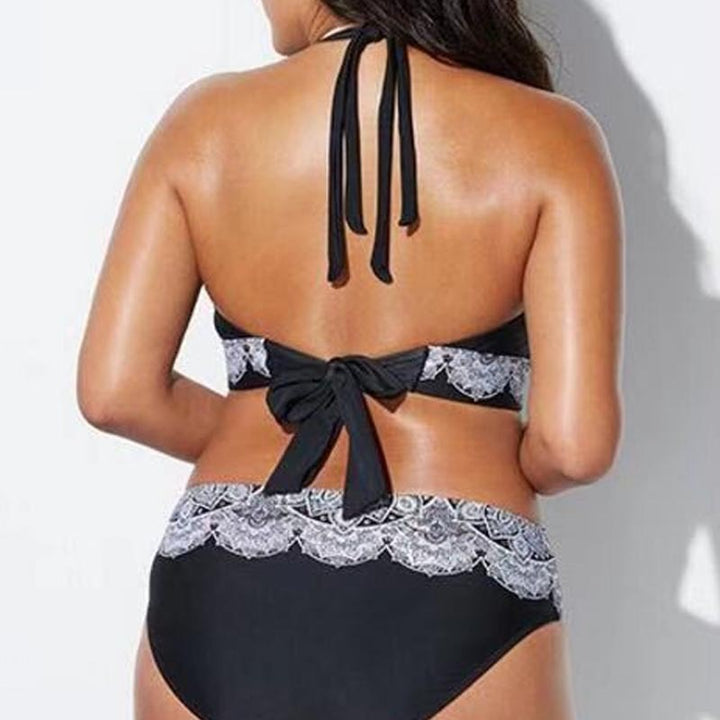 Damen Triangel-Bikini mit kontrastierenden Dessins Drune