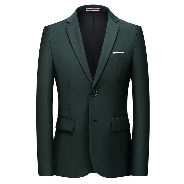Herren nan tailliertes Sakko mit schmaler Silhouette, Stretchanteil und Pattentaschen Drune