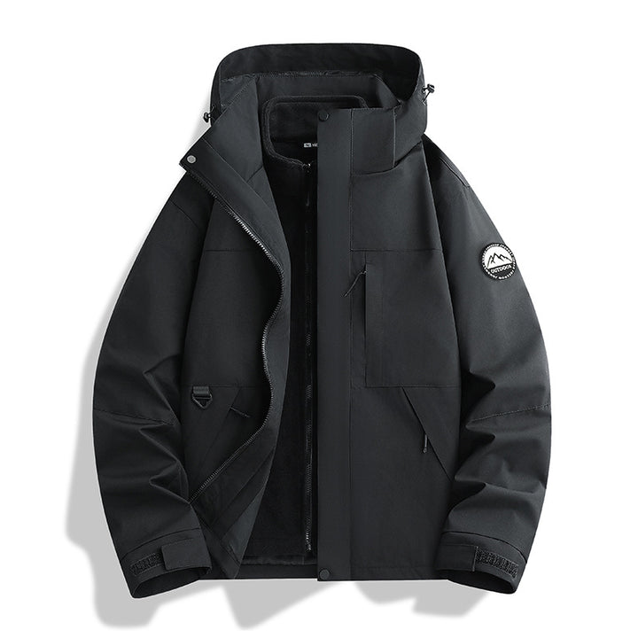 Damen Wasserabweisender Parka mit abnehmbarer Fleece-Innenjacke und Kapuze Drune