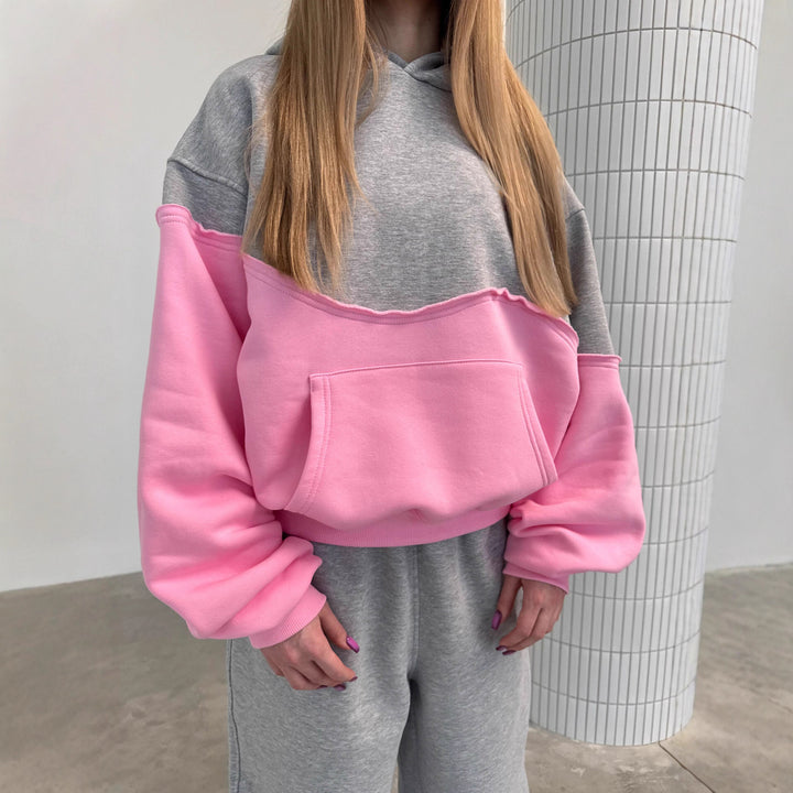 Damen sportliches Sweatshirt- und Hose-Set Drune