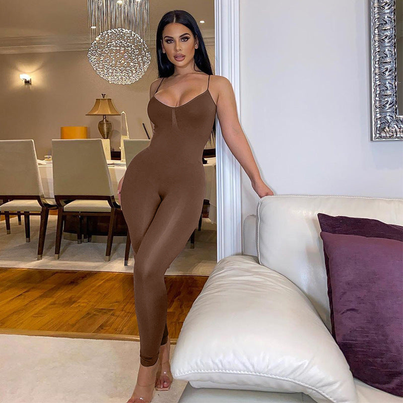 Damen Body mit modischen Taschen und flexiblem Schnitt Drune