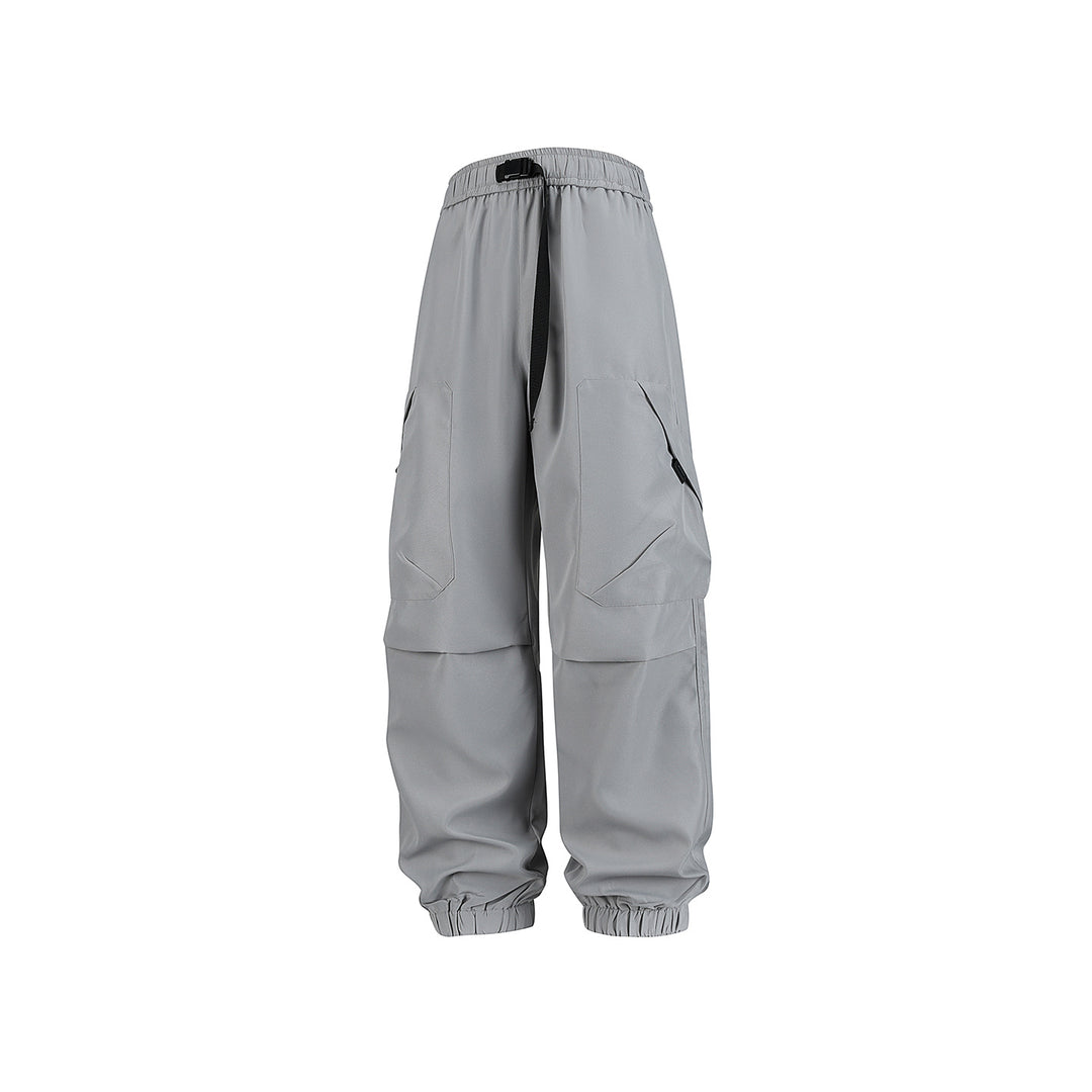 Herren Utility-Jogger-Cargohose mit elastischem Tunnelzugbund, großen Klappentaschen und gerippten Bündchen Drune
