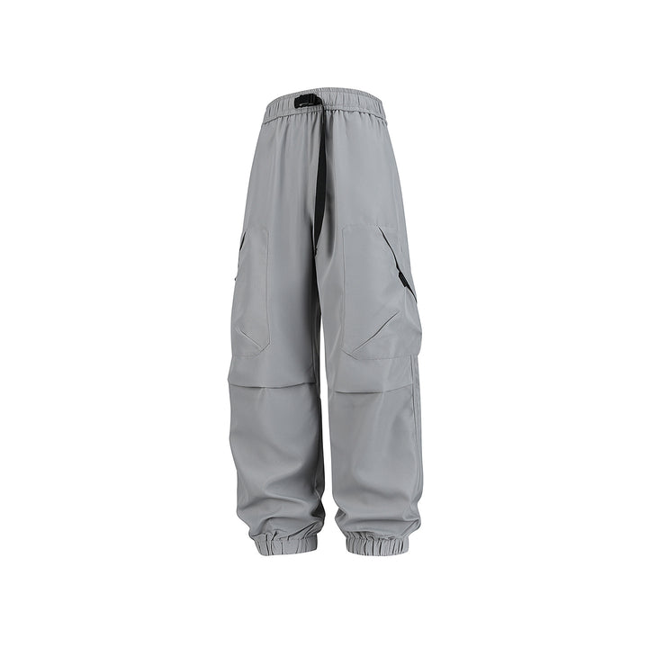 Herren Utility-Jogger-Cargohose mit elastischem Tunnelzugbund, großen Klappentaschen und gerippten Bündchen Drune