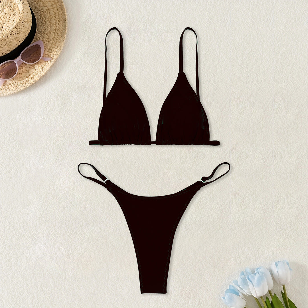 Damen Triangel-Bikini mit verstellbaren Trägern Drune