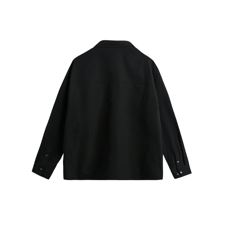 Unisex Overshirtjacke im Utility‑Stil mit Druckknopfleiste und Karabinerdetail Drune