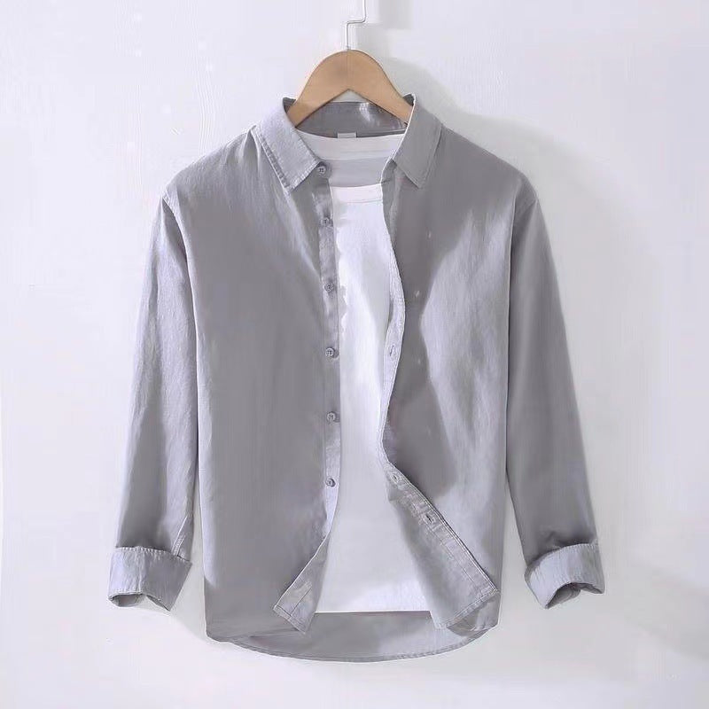 Herren lässige Baumwollbluse mit modernem Schnitt und praktischen Details Drune