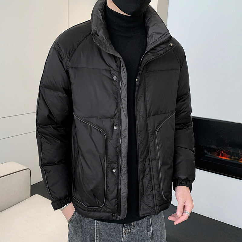 Herren Leichte Daunenoptik-Steppjacke mit ergonomischem Schnitt und verdeckten Eingrifftaschen Drune