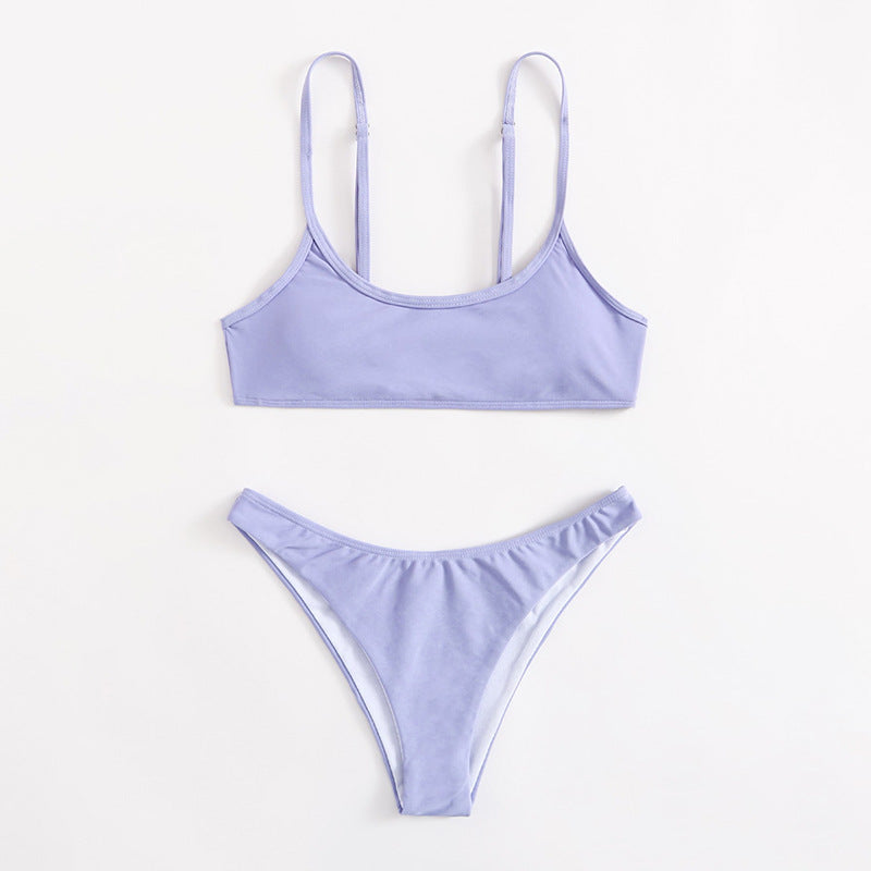 Damen Sportlicher Bikini-Set mit Racerback-Oberteil Drune