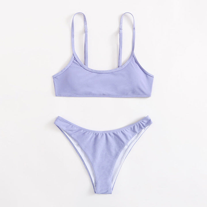Damen Sportlicher Bikini-Set mit Racerback-Oberteil Drune