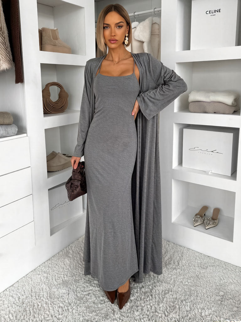 Damen Langes Maxikleid mit umschmeichelndem Schnitt Drune