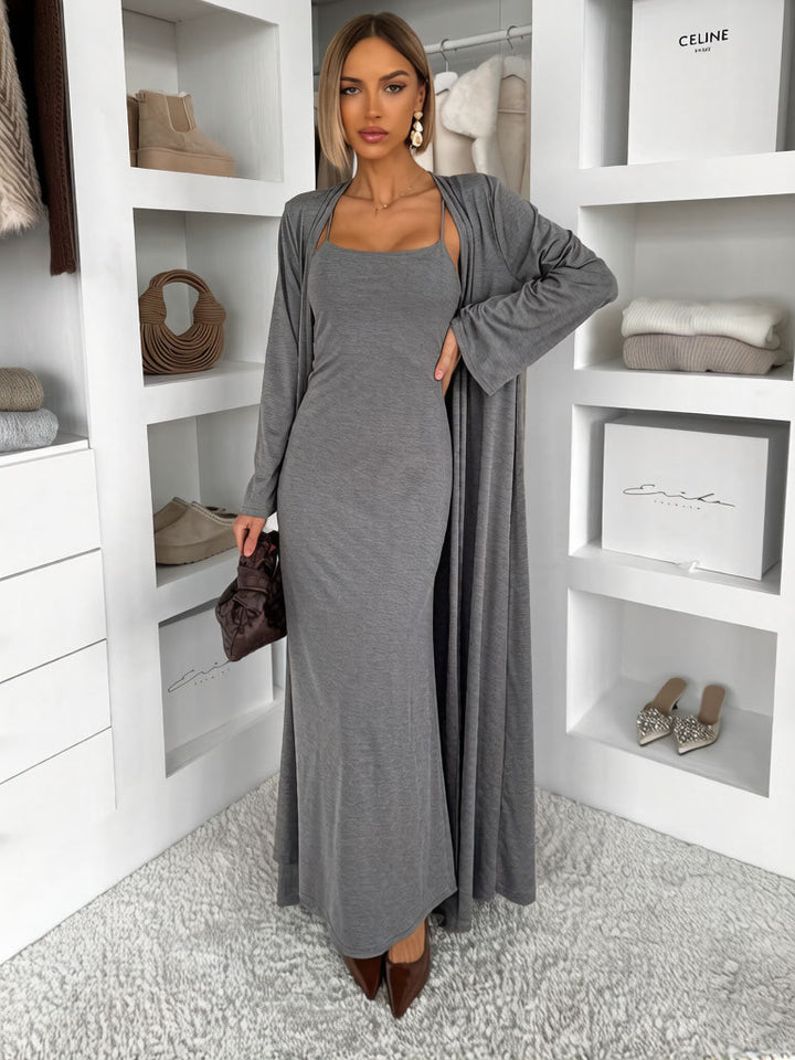 Damen Langes Maxikleid mit umschmeichelndem Schnitt Drune