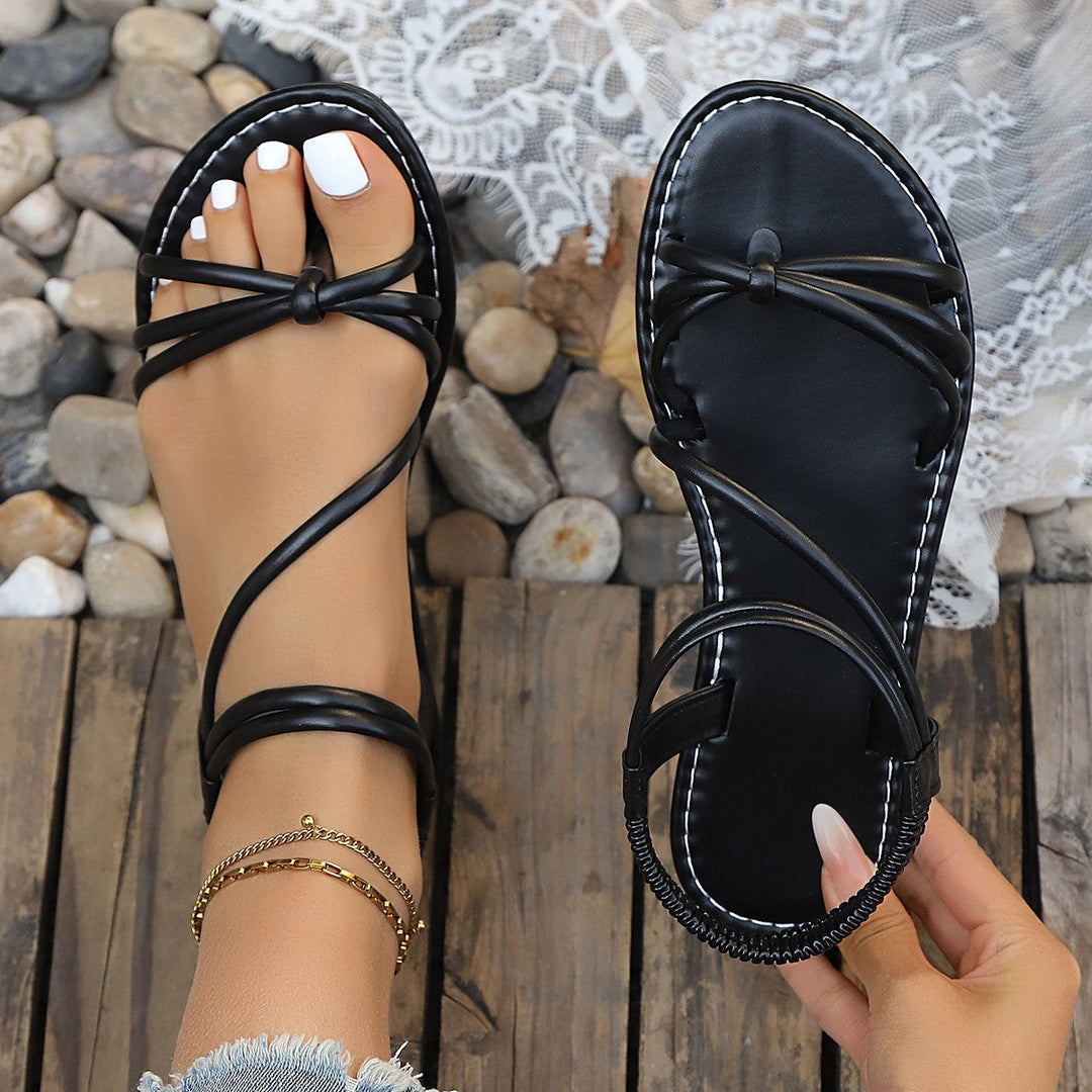 Damen elegante Strandsandalen Drune