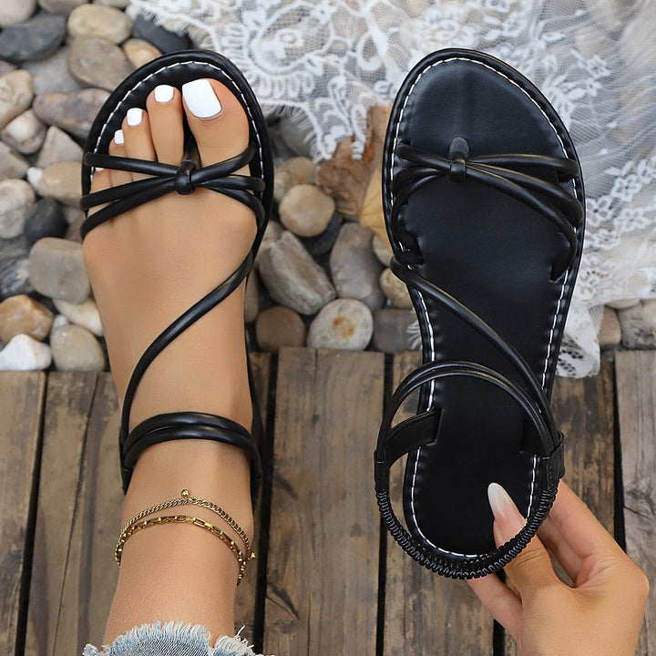 Damen elegante Strandsandalen Drune