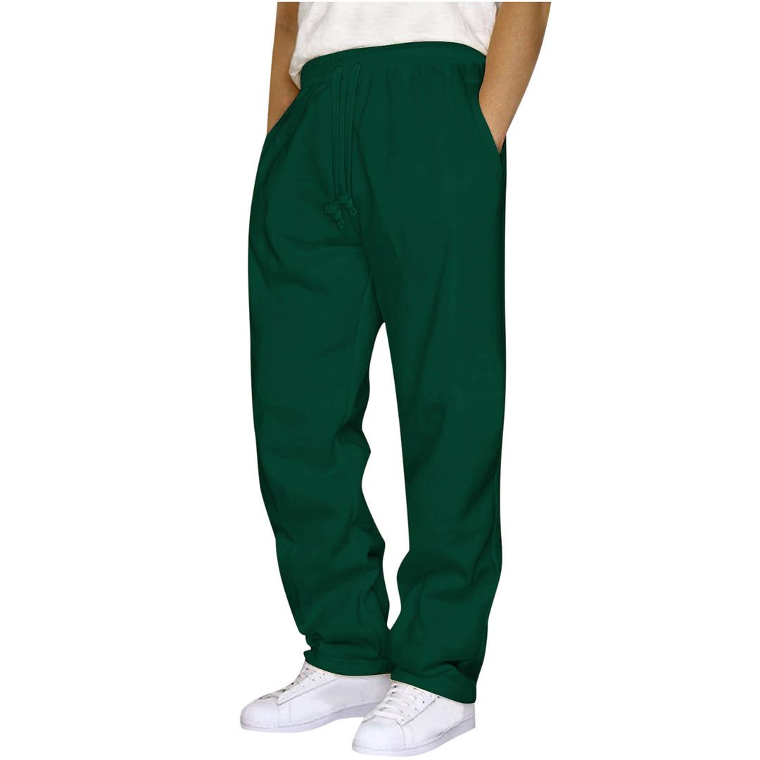 Damen nan ungekürzte Relax-Freizeithose mit hohem Komfortbund, innenliegendem Kordelzug und seitlichen Eingrifftaschen Drune