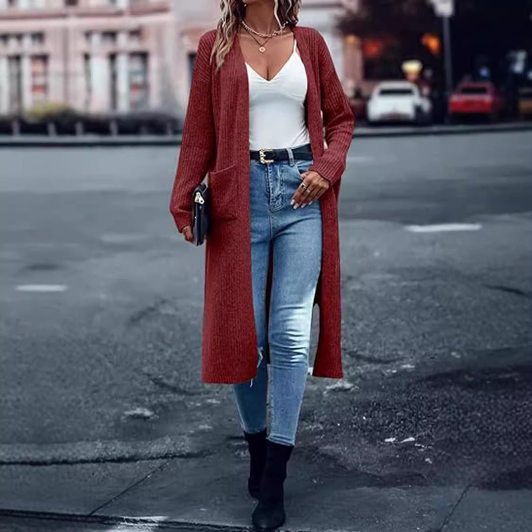 Damen Langstrickjacke Drune