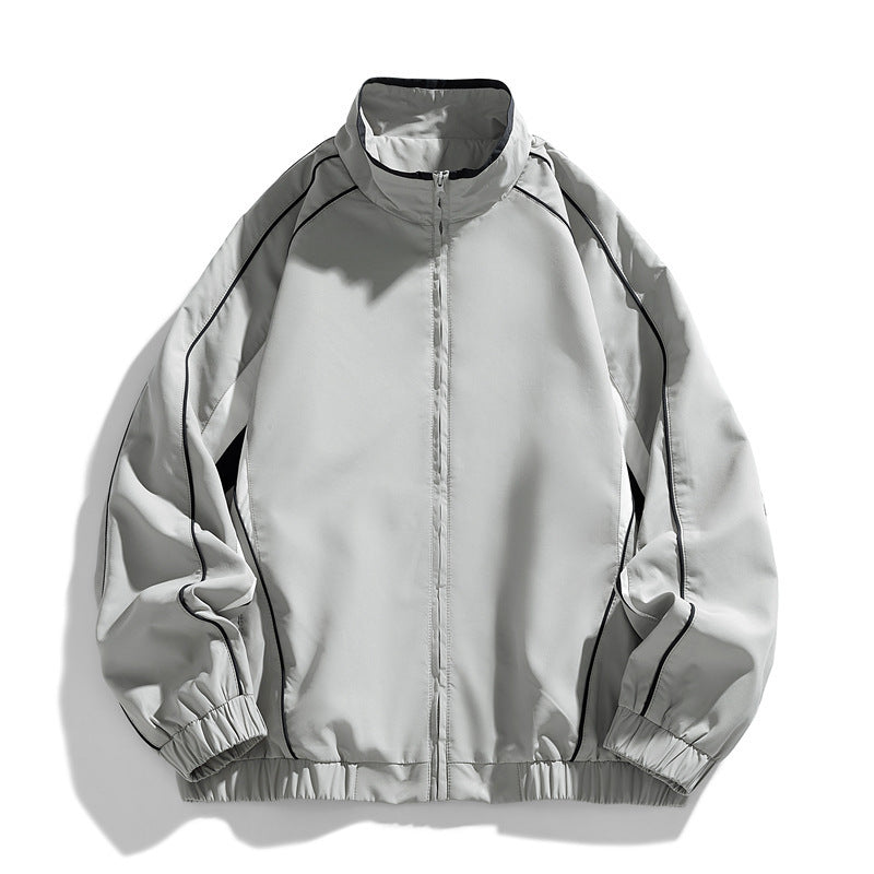 Herren Leichte Sportjacke mit Stehkragen Drune