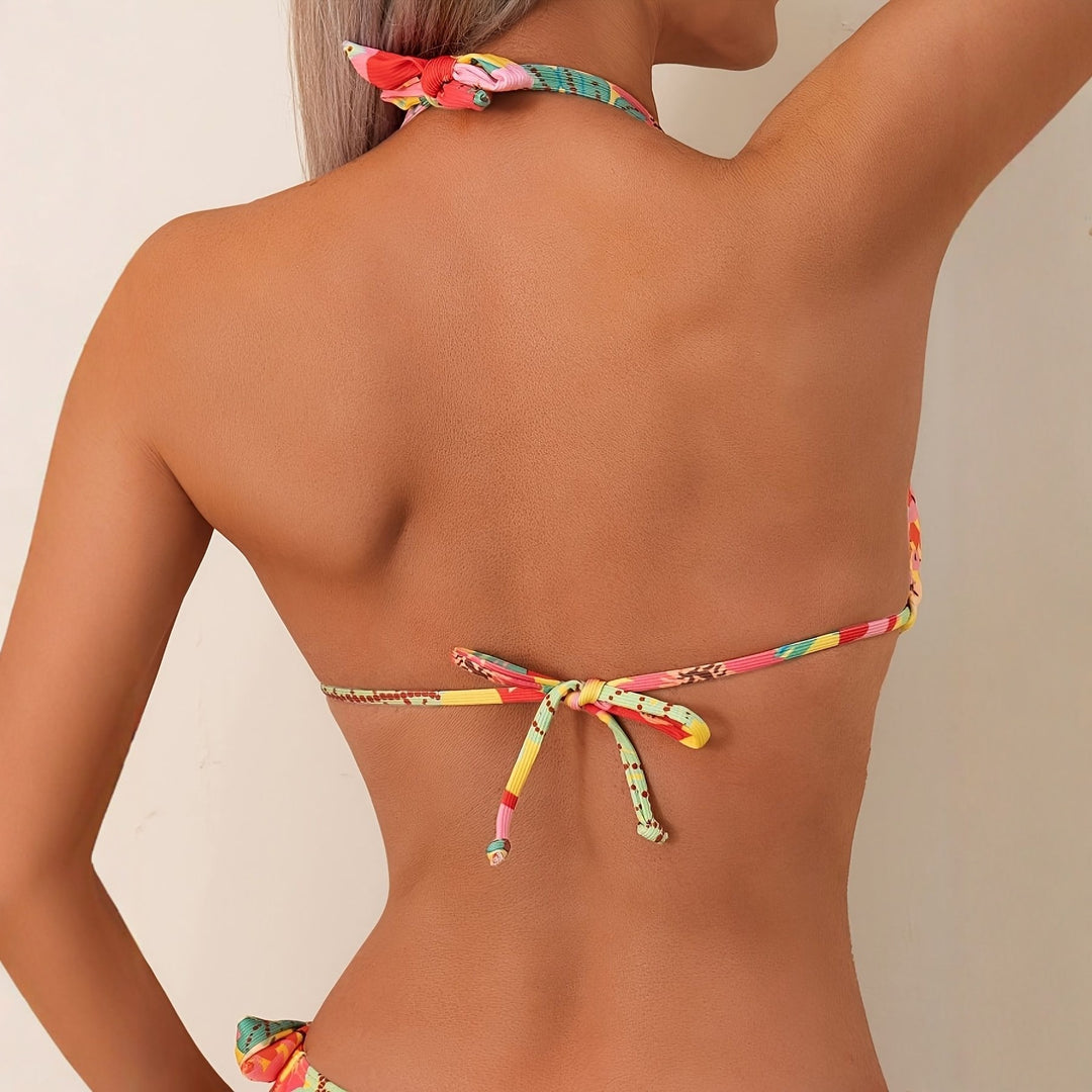 Damen Triangel-Bikini mit raffinierten Bindebändern Drune