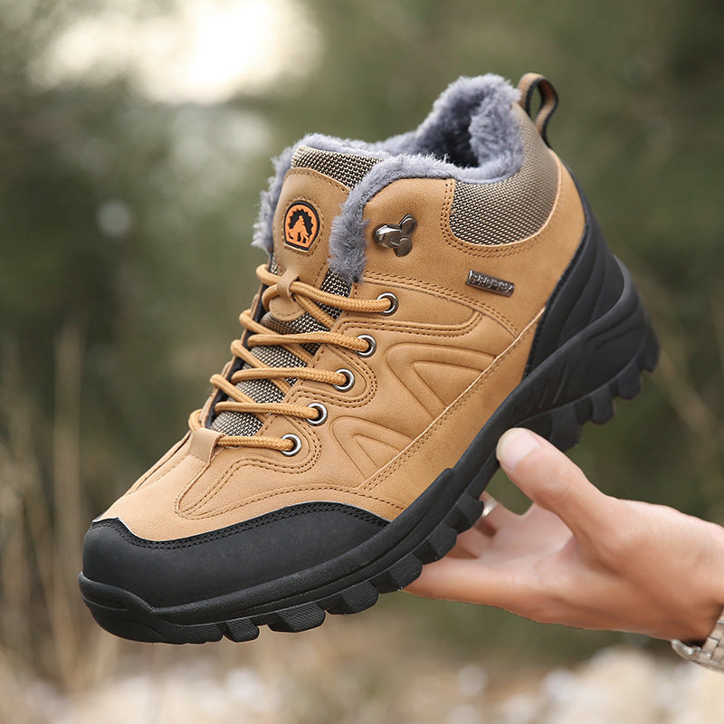 Herren wasserdichte Winter-Trekkingschuhe mit gefüttertem Innenfutter, verstärkter Zehenkappe und griffiger Profilsohle Drune