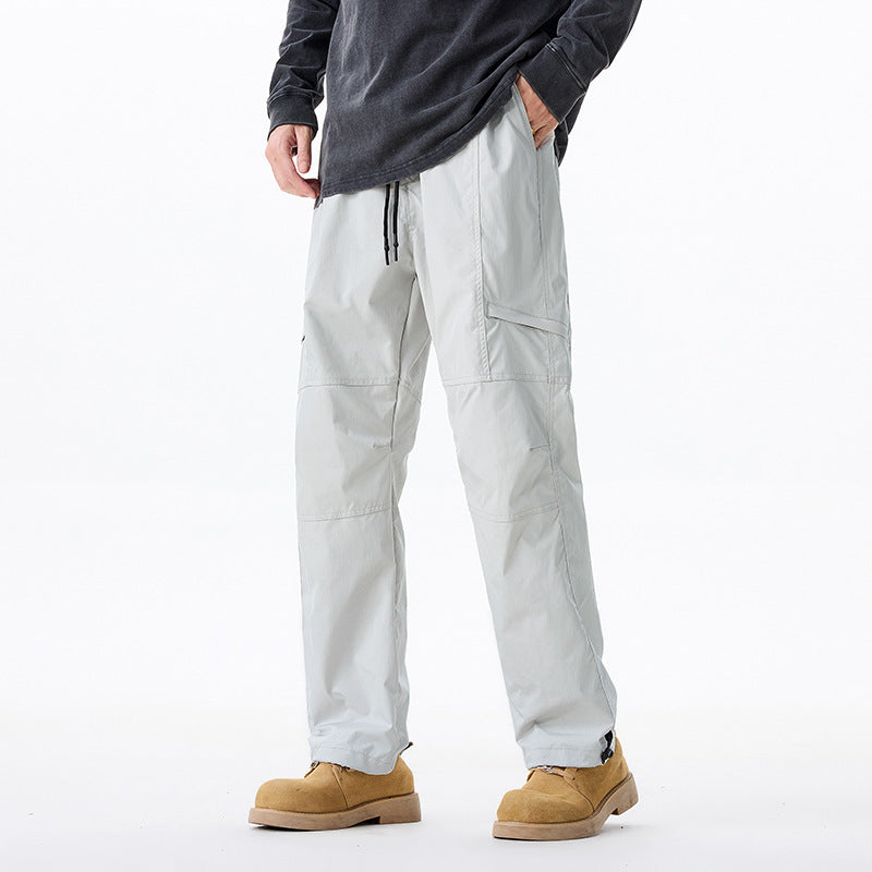 Herren Technische Utility-Cargohose mit verstärkten Kniepaneelen und verstellbarem Saum Drune