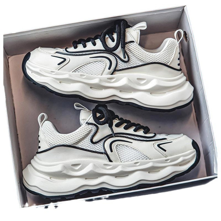 Damen Voluminöse Retro-Chunky-Sneaker mit atmungsaktivem Mesh-Overlay und skulpturaler Komfortsohle Drune