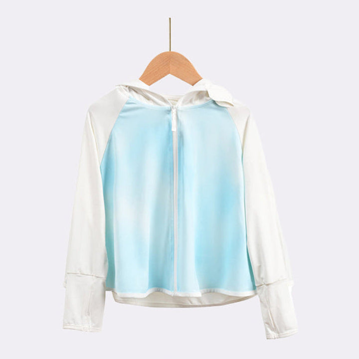 Damen atmungsaktive und wasserabweisende Sportjacke mit Kapuze Drune