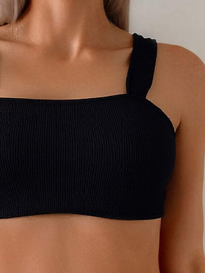 Damen Bandeau-Bikini mit breiten Trägern Drune