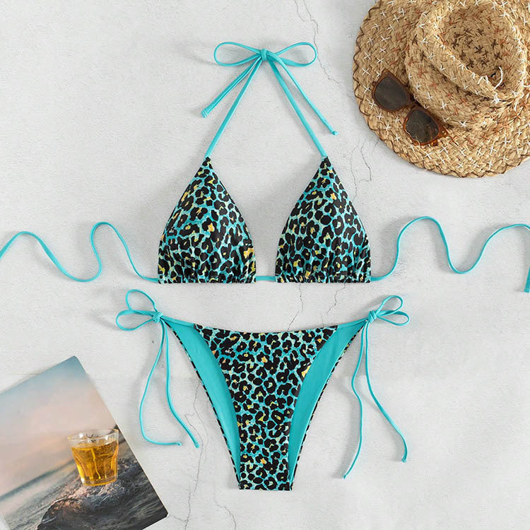 Damen Triangel-Bikini mit aufregendem Animal-Print Drune