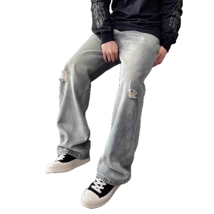 Damen Modische und lässige Baggy-Jeans Drune