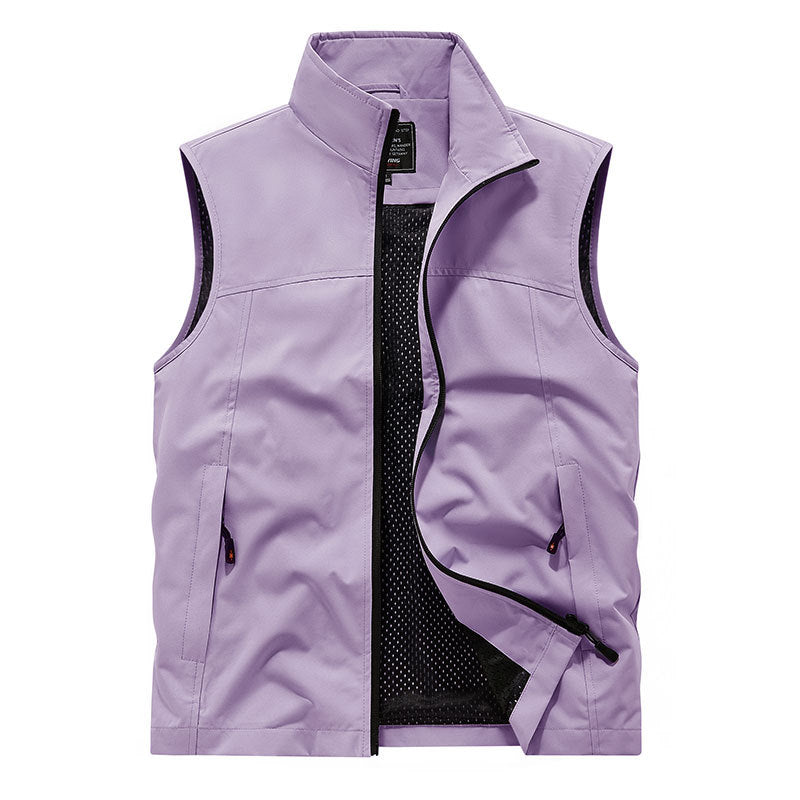 Herren Softshell-Weste mit Mesh-Innenfutter, windabweisend & Reißverschlusstaschen Drune