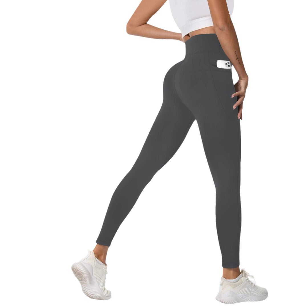 Damen Formende High-Waist Leggings mit Seitentasche und stützendem Stretch Drune