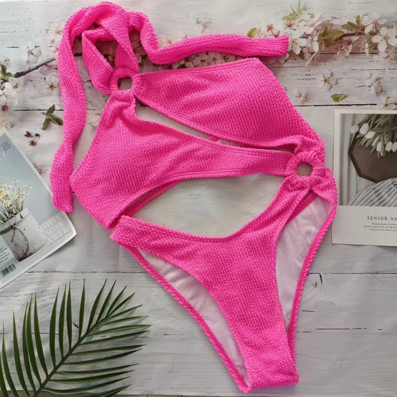 Damen Triangel-Bikini mit aufregendem Cut-Out und elastischem Stoff Drune