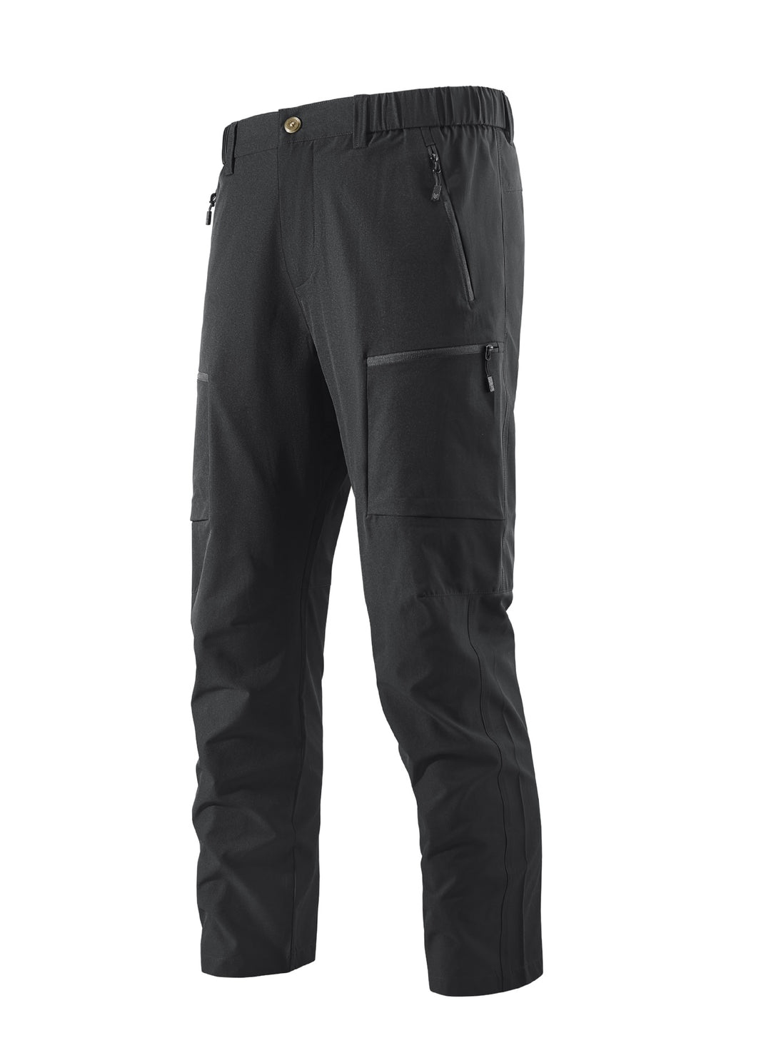 Herren Multifunktionale Cargo-Reisehose mit elastischem Bund, Reißverschlusstaschen und Knieverstärkung Drune