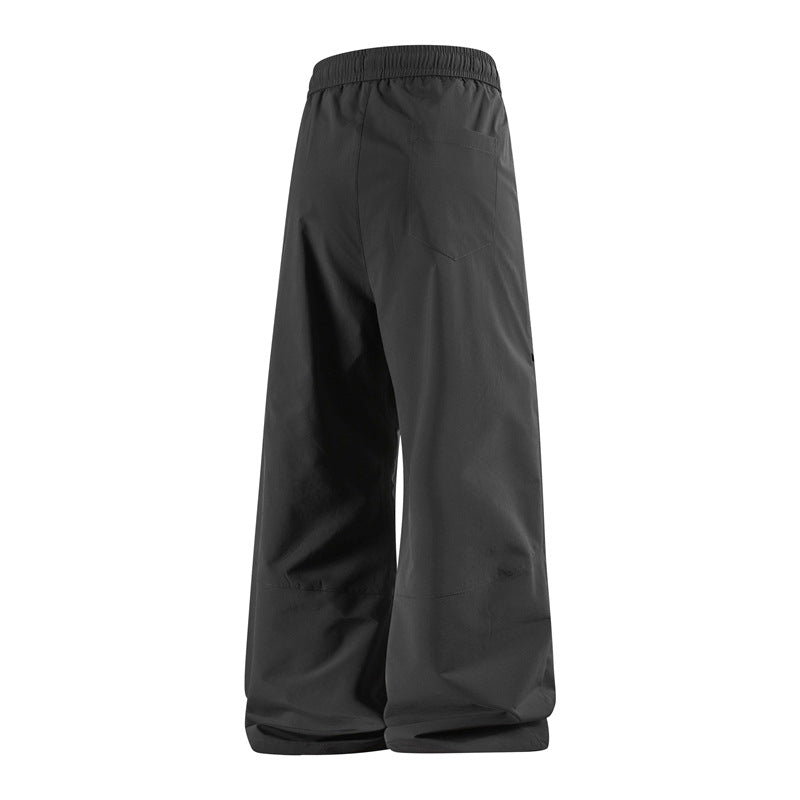 Herren Modische Cargo-Hose mit elastischem Bund und praktischen Reißverschlusstaschen Drune