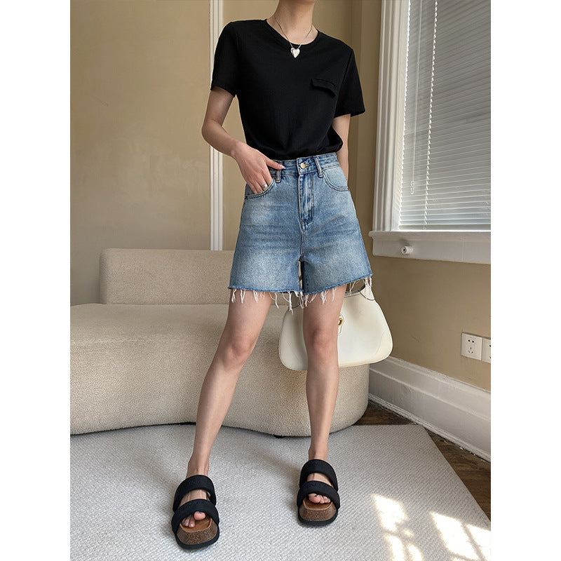 Damen lässige Bluse mit ballonenärmeln aus hochwertigem Stoff Drune