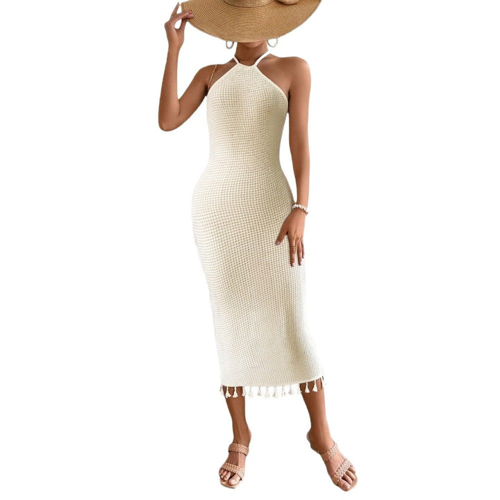 Damen Strickkleid mit halsnahen Trägern Drune