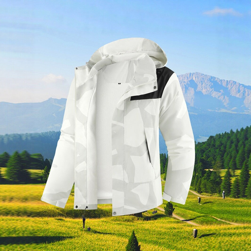 Herren Technische Outdoorjacke mit Kapuze Drune