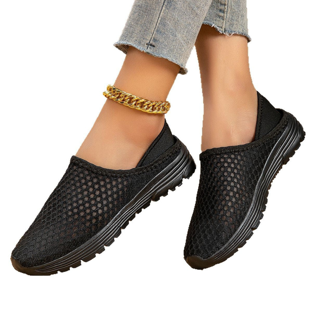 Damen Atmungsaktive Slip-On Freizeitschuhe Drune